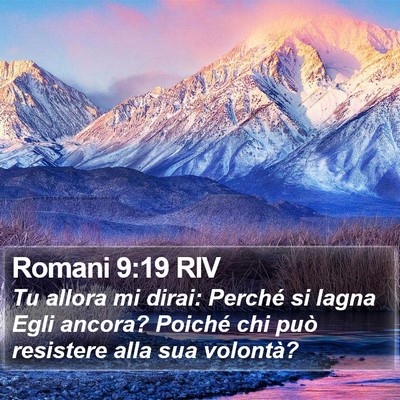 Romani 9:19 RIV Bible Verse Image