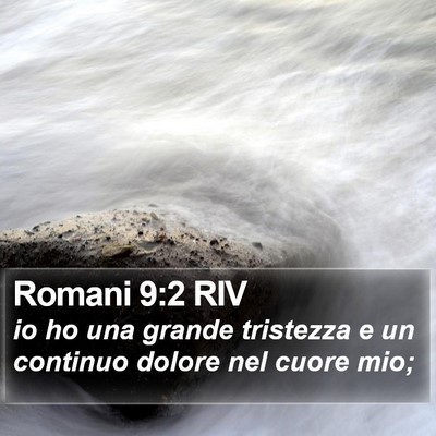 Romani 9:2 RIV Bible Verse Image