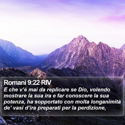Romani 9:22 RIV Bible Verse Image