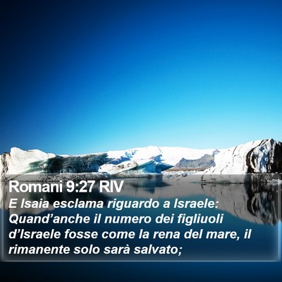 Romani 9:27 RIV Bible Verse Image