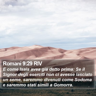 Romani 9:29 RIV Bible Verse Image