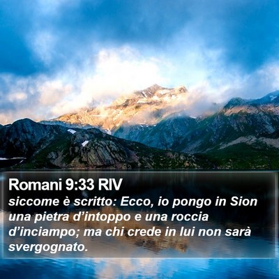 Romani 9:33 RIV Bible Verse Image