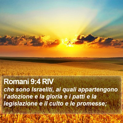 Romani 9:4 RIV Bible Verse Image
