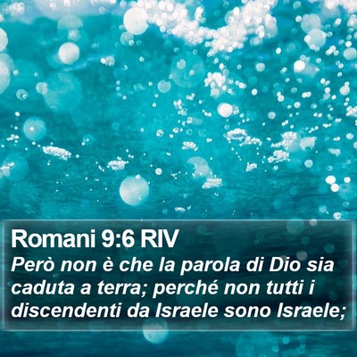 Romani 9:6 RIV Bible Verse Image