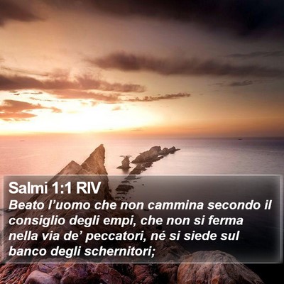 Salmi 1:1 RIV Bible Verse Image