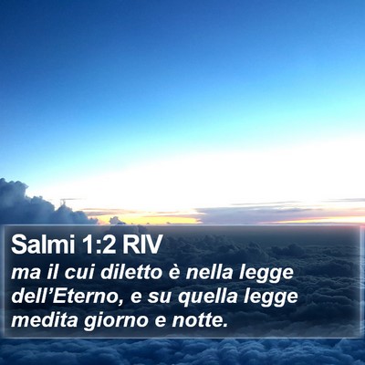 Salmi 1:2 RIV Bible Verse Image