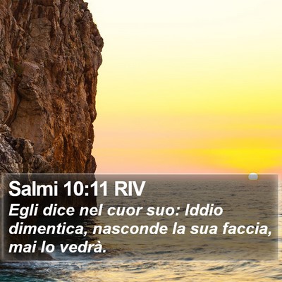 Salmi 10:11 RIV Bible Verse Image