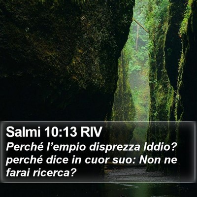 Salmi 10:13 RIV Bible Verse Image