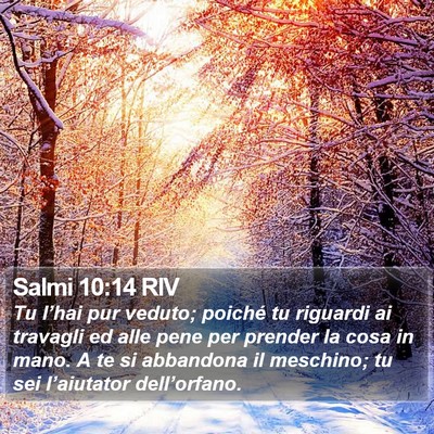 Salmi 10:14 RIV Bible Verse Image