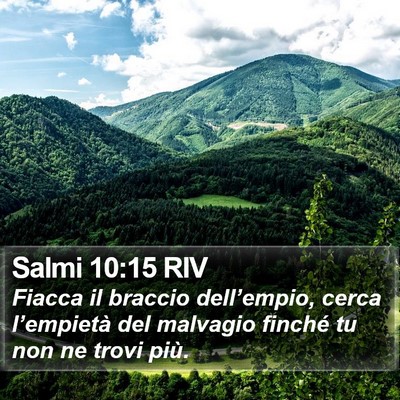 Salmi 10:15 RIV Bible Verse Image