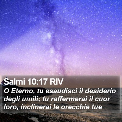 Salmi 10:17 RIV Bible Verse Image