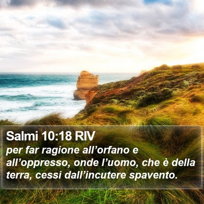 Salmi 10:18 RIV Bible Verse Image