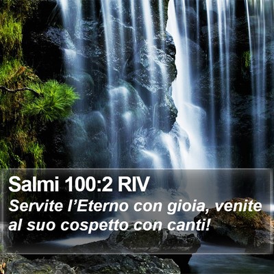 Salmi 100:2 RIV Bible Verse Image