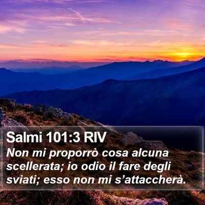 Salmi 101:3 RIV Bible Verse Image