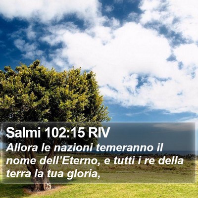 Salmi 102:15 RIV Bible Verse Image