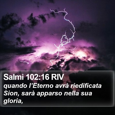 Salmi 102:16 RIV Bible Verse Image