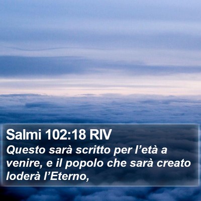 Salmi 102:18 RIV Bible Verse Image