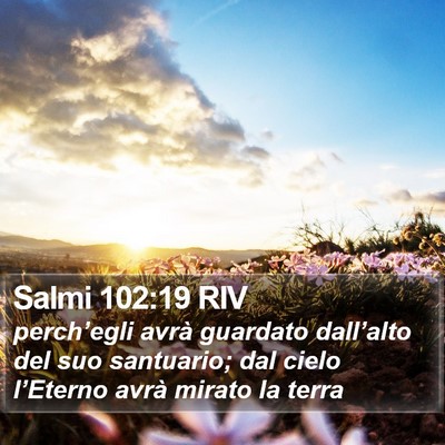Salmi 102:19 RIV Bible Verse Image