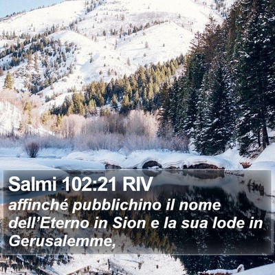 Salmi 102:21 RIV Bible Verse Image