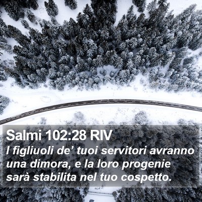 Salmi 102:28 RIV Bible Verse Image