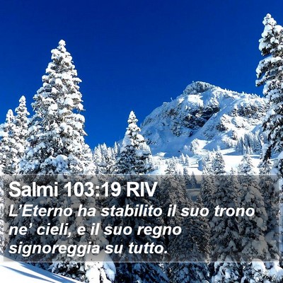 Salmi 103:19 RIV Bible Verse Image