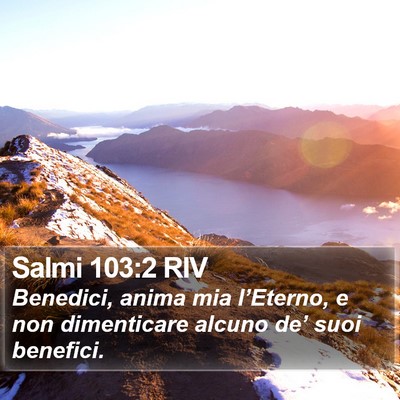 Salmi 103:2 RIV Bible Verse Image