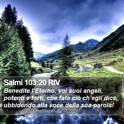 Salmi 103:20 RIV Bible Verse Image