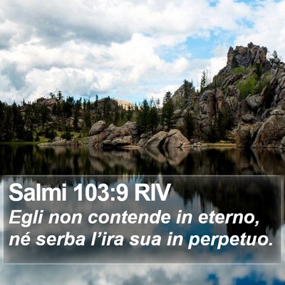 Salmi 103:9 RIV Bible Verse Image