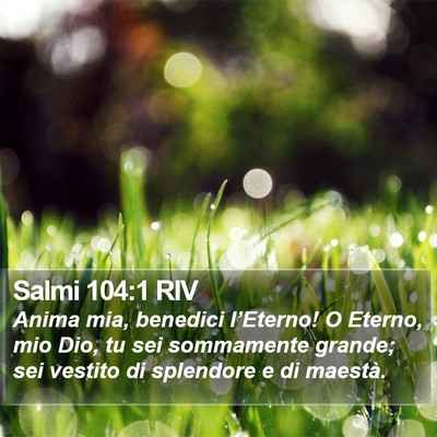 Salmi 104:1 RIV Bible Verse Image
