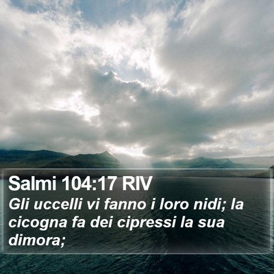 Salmi 104:17 RIV Bible Verse Image