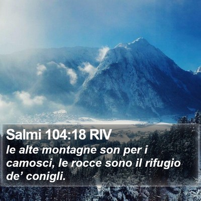 Salmi 104:18 RIV Bible Verse Image