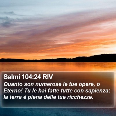 Salmi 104:24 RIV Bible Verse Image