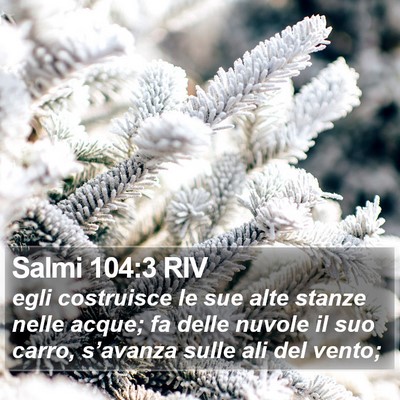 Salmi 104:3 RIV Bible Verse Image
