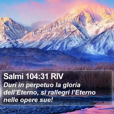 Salmi 104:31 RIV Bible Verse Image