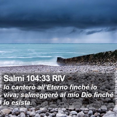 Salmi 104:33 RIV Bible Verse Image