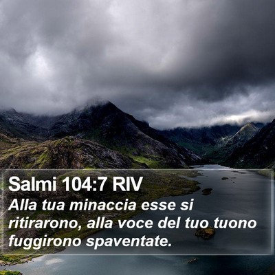 Salmi 104:7 RIV Bible Verse Image