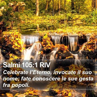 Salmi 105:1 RIV Bible Verse Image