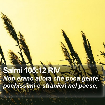 Salmi 105:12 RIV Bible Verse Image