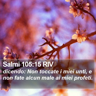 Salmi 105:15 RIV Bible Verse Image