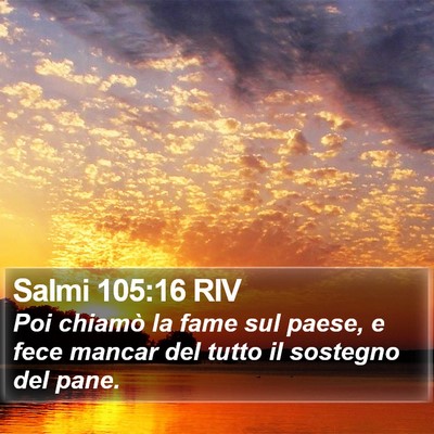 Salmi 105:16 RIV Bible Verse Image