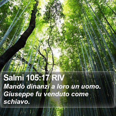 Salmi 105:17 RIV Bible Verse Image