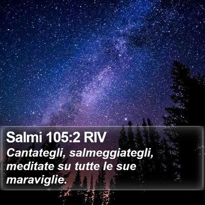 Salmi 105:2 RIV Bible Verse Image