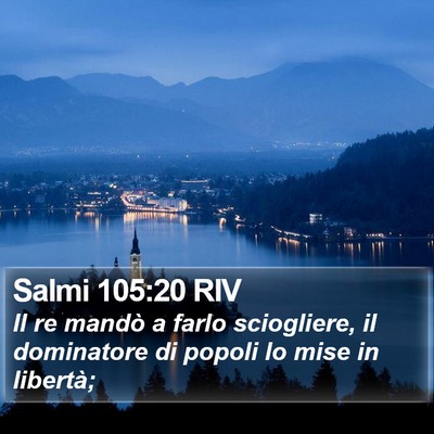 Salmi 105:20 RIV Bible Verse Image