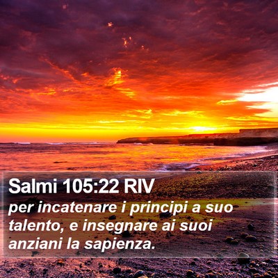 Salmi 105:22 RIV Bible Verse Image