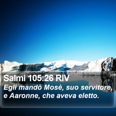 Salmi 105:26 RIV Bible Verse Image