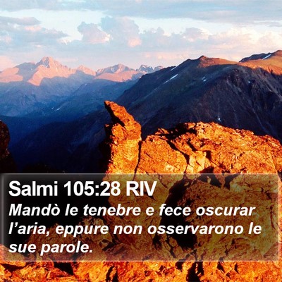 Salmi 105:28 RIV Bible Verse Image