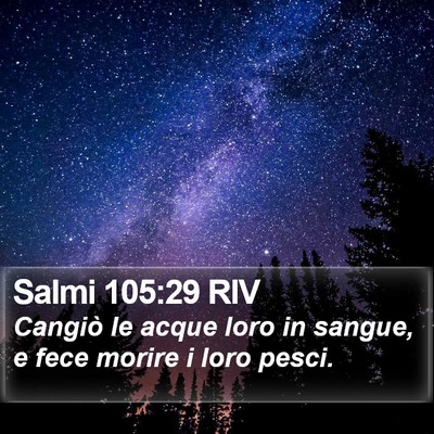 Salmi 105:29 RIV Bible Verse Image