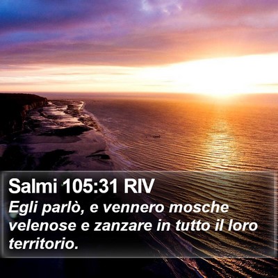 Salmi 105:31 RIV Bible Verse Image