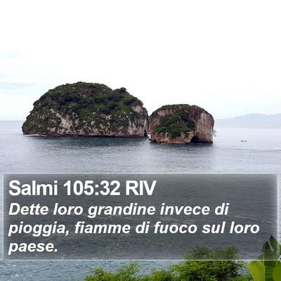 Salmi 105:32 RIV Bible Verse Image