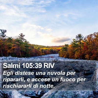 Salmi 105:39 RIV Bible Verse Image